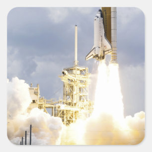 Adesivo Quadrado O vaivém espacial Atlantis tira 2