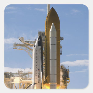 Adesivo Quadrado O vaivém espacial Atlantis tira 5