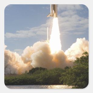 Adesivo Quadrado O vaivém espacial Atlantis tira 8