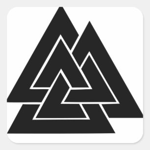 Adesivo Quadrado O Valknut
