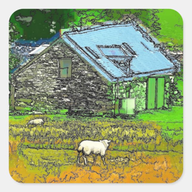 ADESIVO QUADRADO O VELHO BARN (Frente)