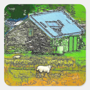 ADESIVO QUADRADO O VELHO BARN