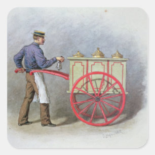 Adesivo Quadrado O vendedor do sorvete, 1895
