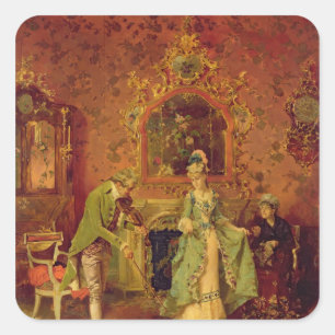 Adesivo Quadrado O violinista