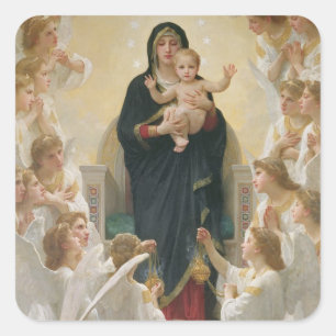 Adesivo Quadrado O Virgin com Anjo, 1900