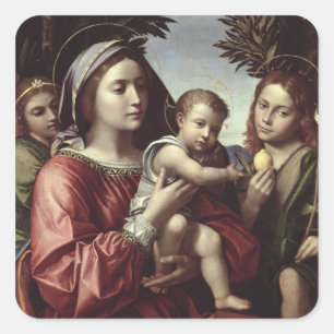 Adesivo Quadrado O Virgin e a criança