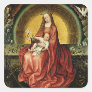 Adesivo Quadrado O Virgin e a criança 2