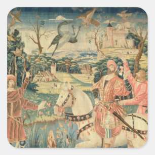 Adesivo Quadrado O vôo da garça-real, Franco-Flamengo