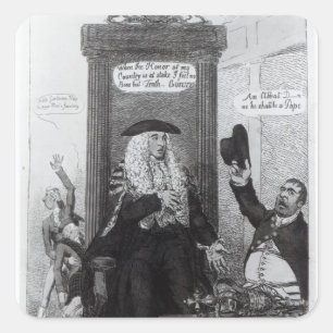 Adesivo Quadrado O voto de carcaça, ou o auto-falante independente