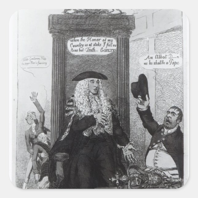 Adesivo Quadrado O voto de criação, ou o Auto-falante independente (Frente)