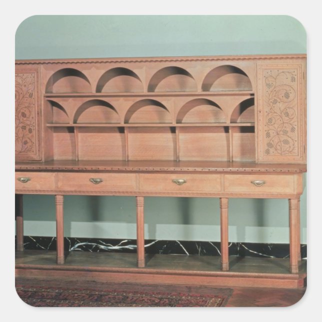 Adesivo Quadrado Oak Dresser (Frente)