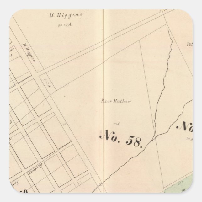 Adesivo Quadrado Oakland, vizinhança 14 (Frente)