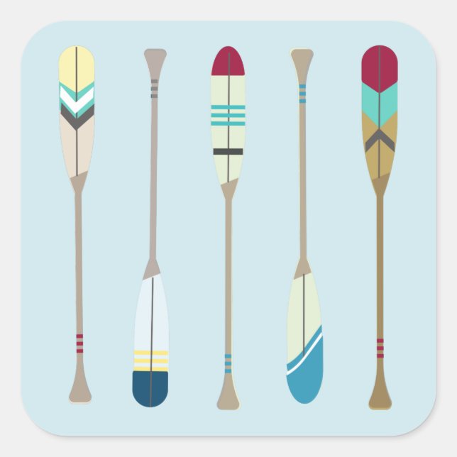 Adesivo Quadrado Oars de Vintage (Frente)