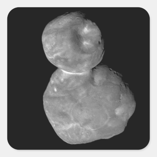 Adesivo Quadrado Objeto Ultima Thule Arrokoth Kuiper Belt (Frente)