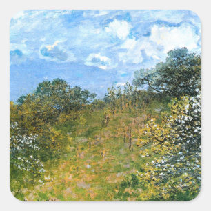 Adesivo Quadrado Obra de Claude Monet, Primavera,