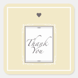 Adesivo Quadrado Obrigado