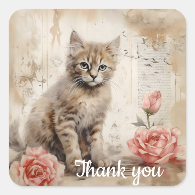 Adesivo Quadrado Obrigado 13 (Frente)