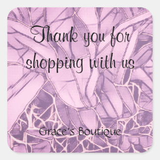 Adesivo Quadrado Obrigado, Business