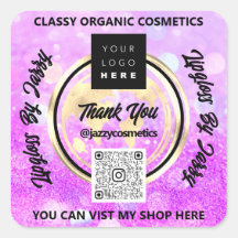 Obrigado Business Logotipo QRCode Mundo Terra Rosa