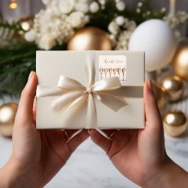 Adesivo Quadrado Obrigado Chá de panela Vedante De Casamento