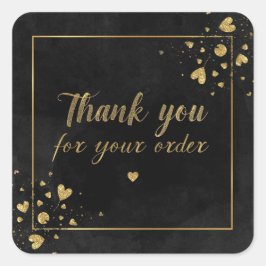 Adesivo Quadrado Obrigado, mexedor