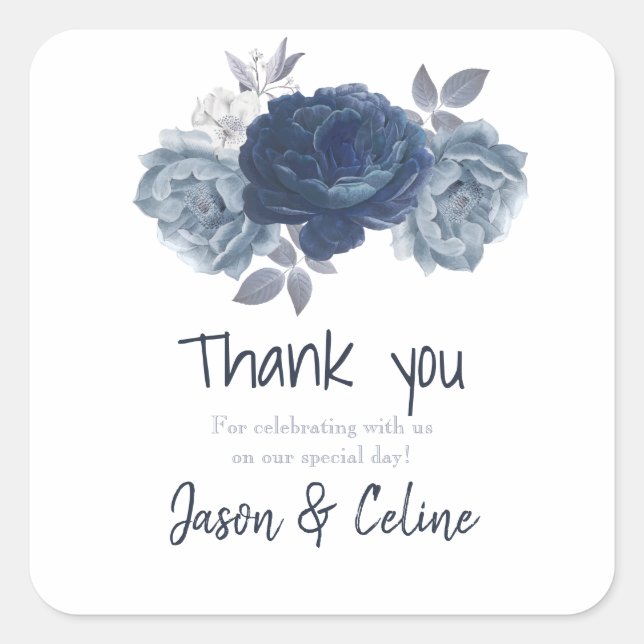 Adesivo Quadrado Obrigado por vir o Sticker (Frente)