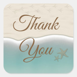 Adesivo Quadrado Obrigado Praia Parecia Esterepentes De Casamento O