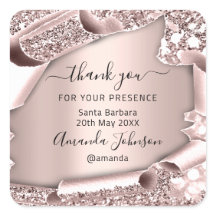 Obrigado QUINCEAÑERA Sweet 16.º Rosa