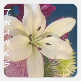 Adesivo Quadrado Obrigados