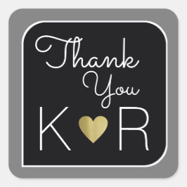 ADESIVO QUADRADO OBRIGADOS / OBRIGADO