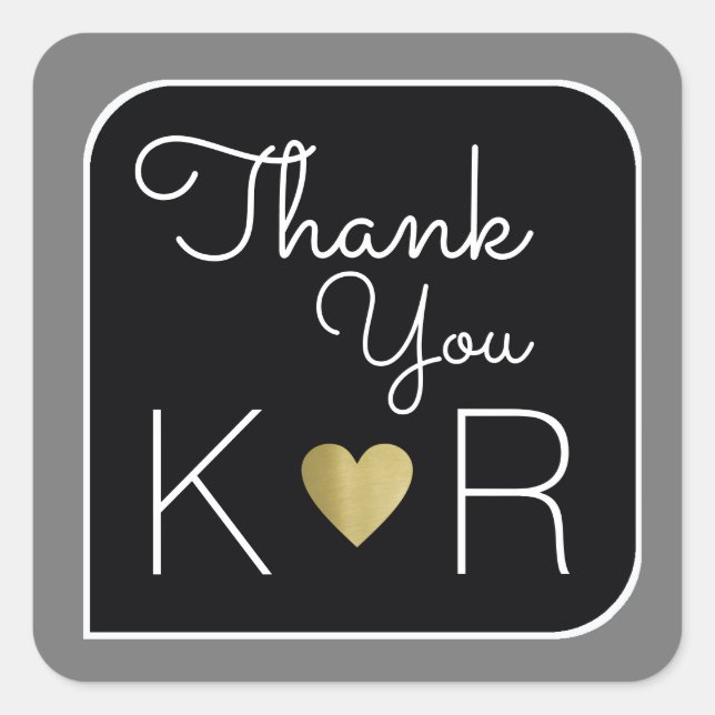 ADESIVO QUADRADO OBRIGADOS / OBRIGADO (Frente)