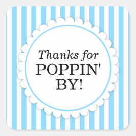 Adesivo Quadrado Obrigados para Poppin' By Square sticker - Stripes