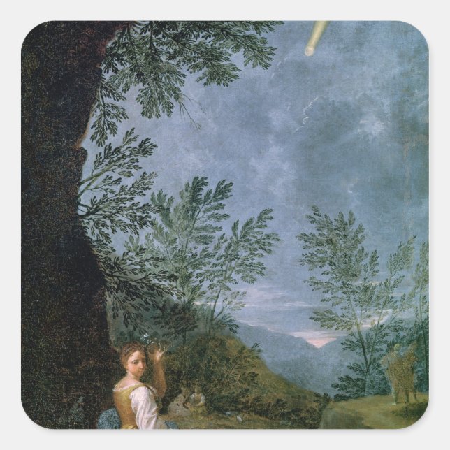 Adesivo Quadrado Observações Astronômicas (Frente)