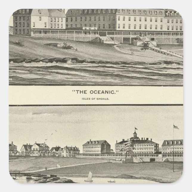 Adesivo Quadrado Oceanic, Appledore House (Frente)
