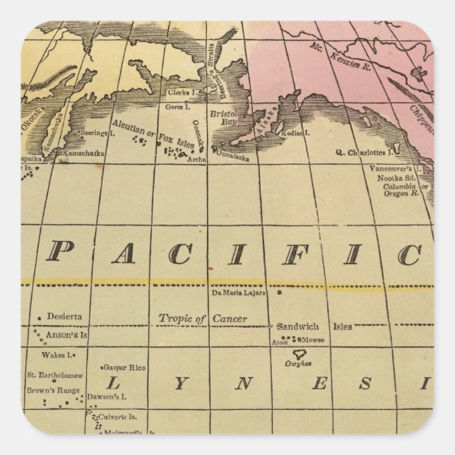 Adesivo Quadrado Oceano Pacífico 7 (Frente)