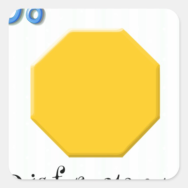 Adesivo Quadrado Octagon (Frente)