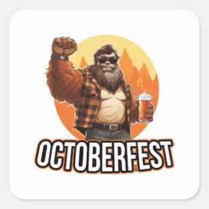 Adesivo Quadrado Octoberfest Bigfoot