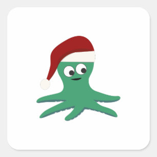 Adesivo Quadrado Octopus Natal