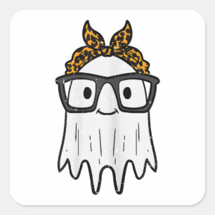 Adesivo Quadrado Óculos Fantasmas do Halloween