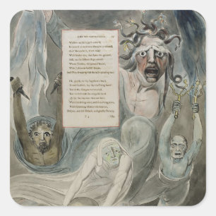 Adesivo Quadrado Ode à adversidade, de 'Os Poemas de Thomas Cinza,