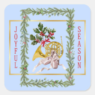 Adesivo Quadrado Ode ao Ballet O Quebra-Nozes Blue Garland