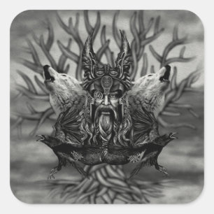 Adesivo Quadrado Odin - All-Padre