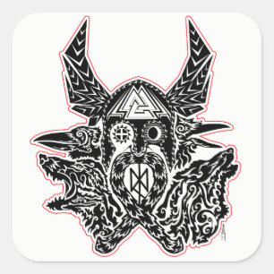 Adesivo Quadrado Odin - Emblem Sticker