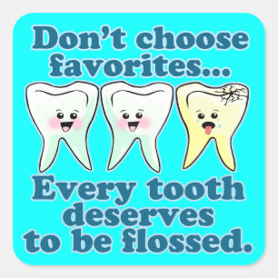 Adesivo Quadrado Odontologia do higienista dental do dentista