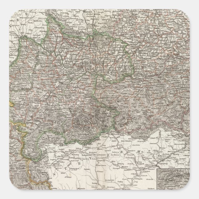 Adesivo Quadrado Oesterreich - Região de Viena (Frente)