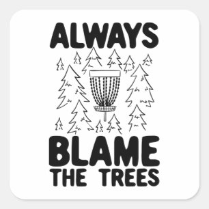 Adesivo Quadrado Oferta de cesta de disco Golf