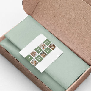 Adesivo Quadrado Oferta de fotos e Dias de os pais felizes para a C