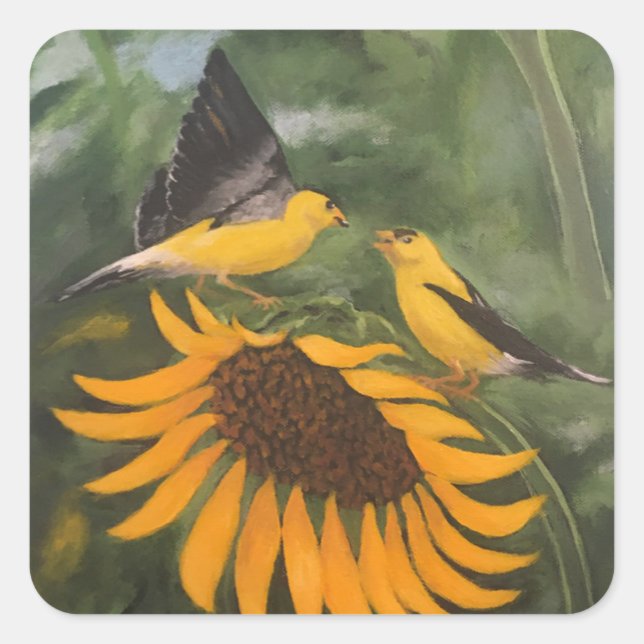 Adesivo Quadrado Oferta de sementes (Frente)