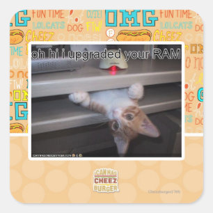 Adesivo Quadrado oh oi eu atualizei sua RAM