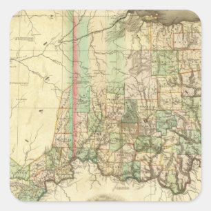 Adesivo Quadrado Ohio e Indiana 2
